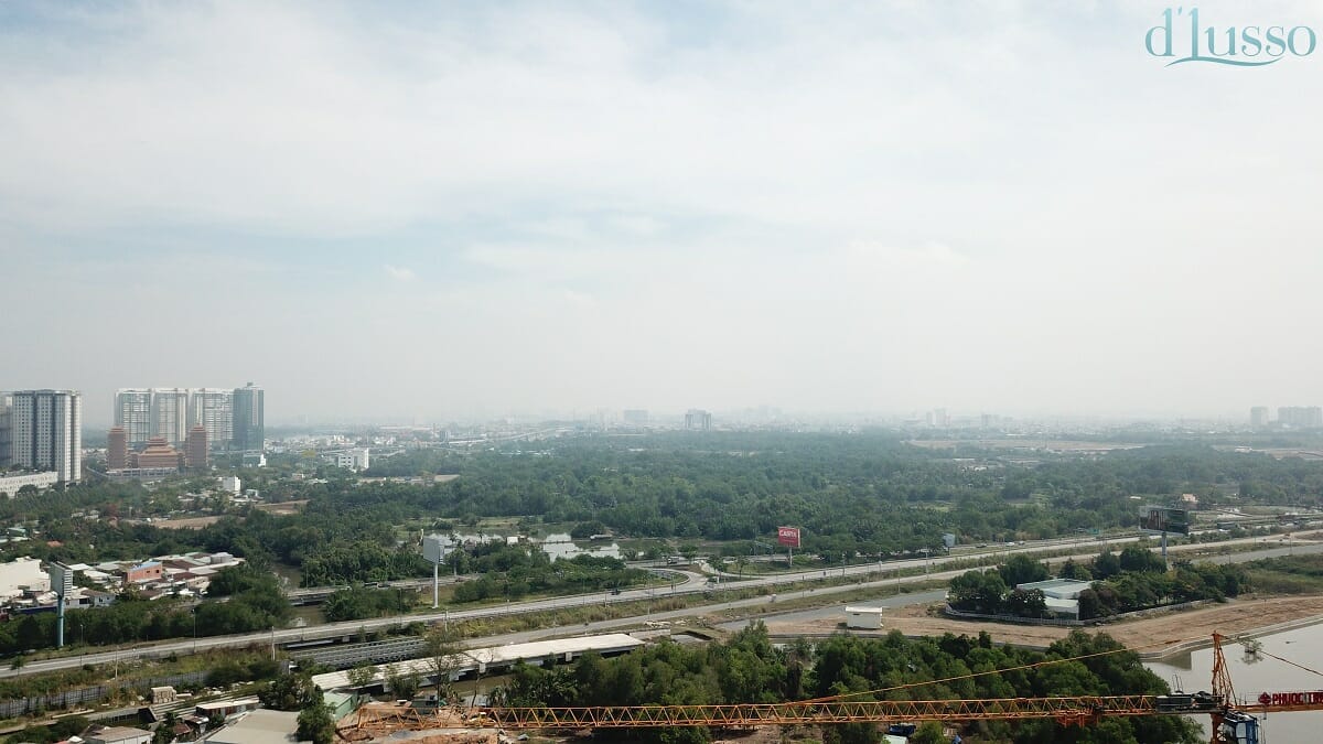 Hướng view căn hộ Precia Quận 2 16 Flycam view toàn ảnh D'Lusso Quận 2