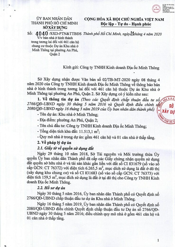 Pháp lý dự án căn hộ D'Lusso Quận 2 9 Pháp lý dự án căn hộ D'Lusso Quận 2