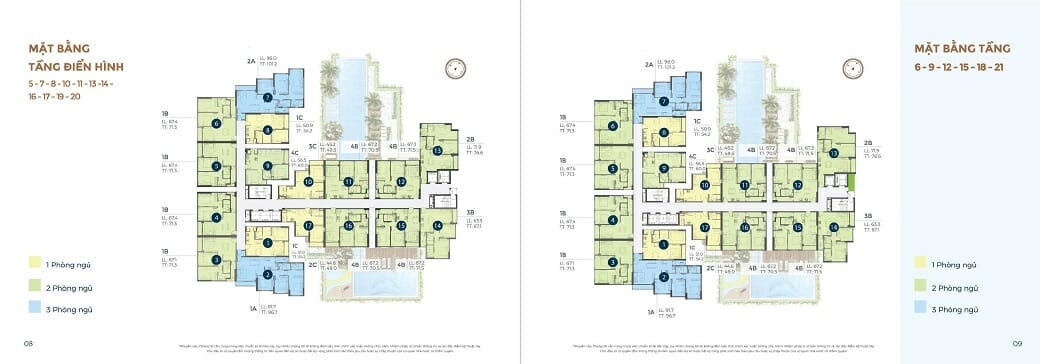 Mặt bằng dự án căn hộ Precia Quận 2 20 Mặt bằng căn hộ Precia Quận 2 tầng 5-21